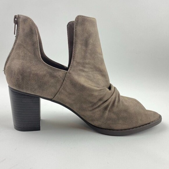 Comfort Est. 1946 Ankle Boots Womens Size 9 Peep Toe Heeled Ladies Zipper Boots - Picture 6 of 12